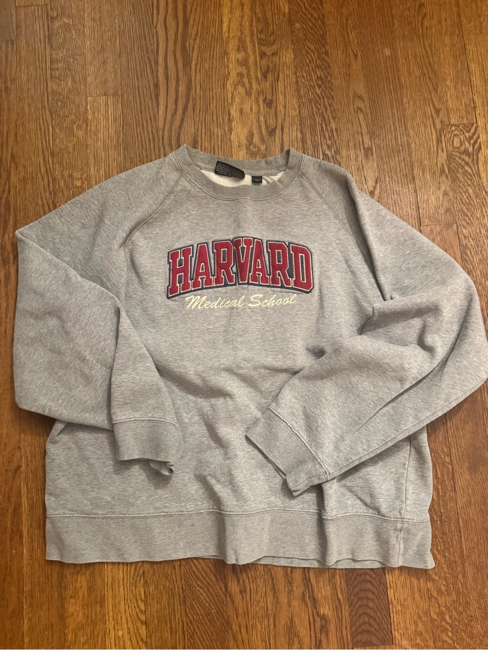 Harvard Medical School Gray Crewneck Sweatshirt